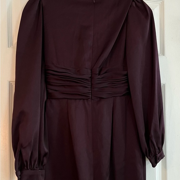 Mac Duggal/IEENA #A2647 NWT Plum Purple Jumpsuit LS Plunging V-Neck - Picture 10 of 13